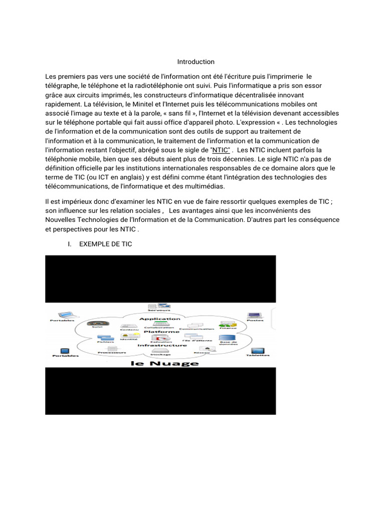 Impact des NTIC sur la société scolaire | PDF | Technologies de l ...