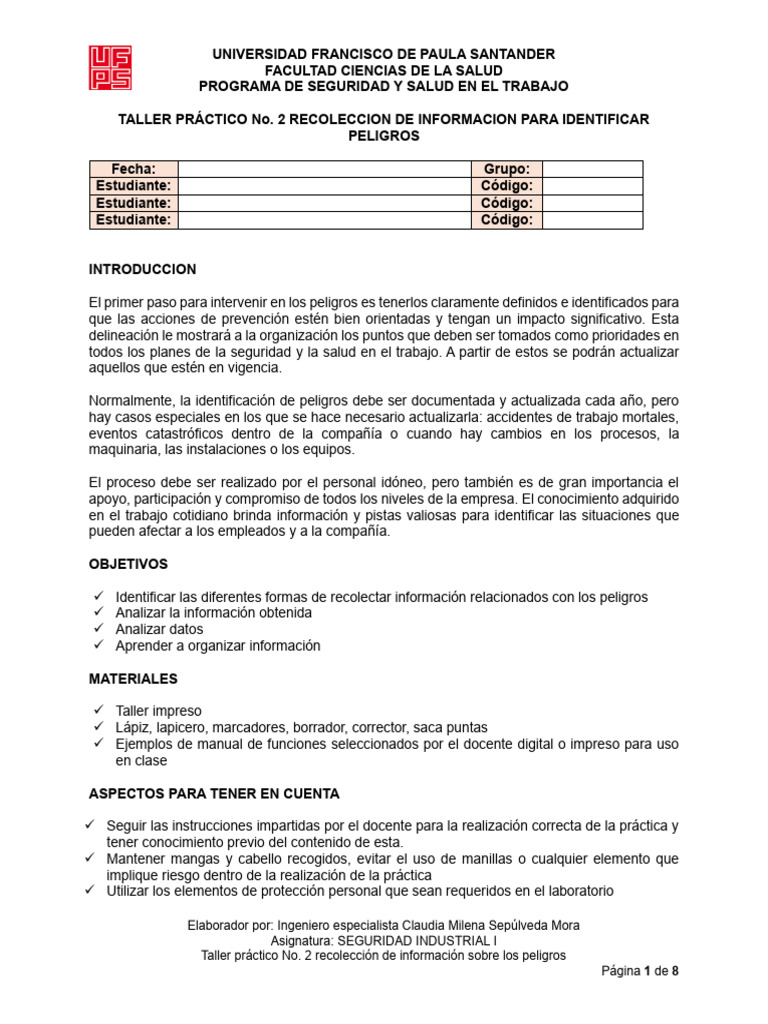Taller Practico No. 2 | PDF