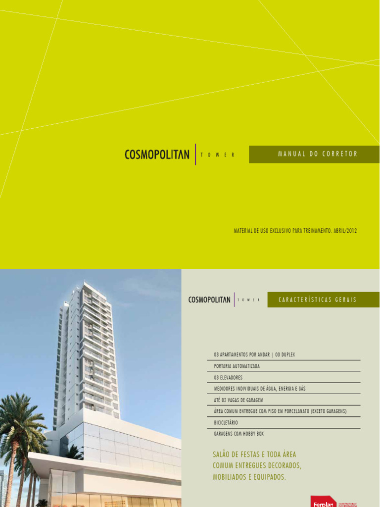 Ferplan Apresentacao Cosmopolitan | PDF