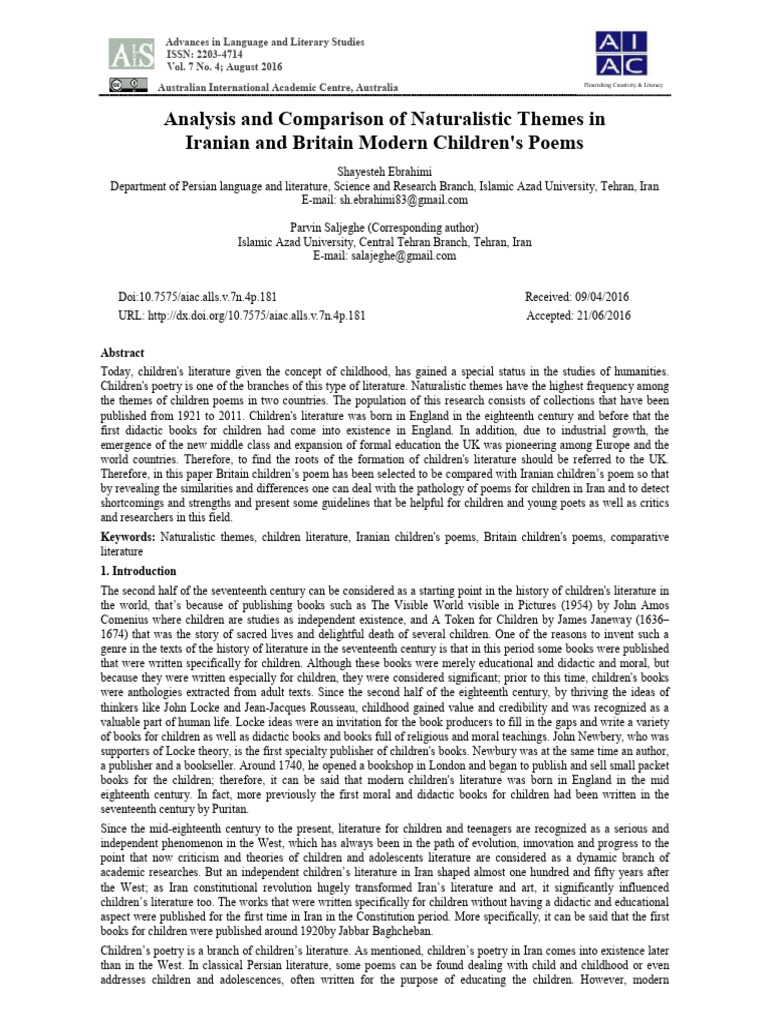 Analysis and Comparison of Naturalistic | PDF