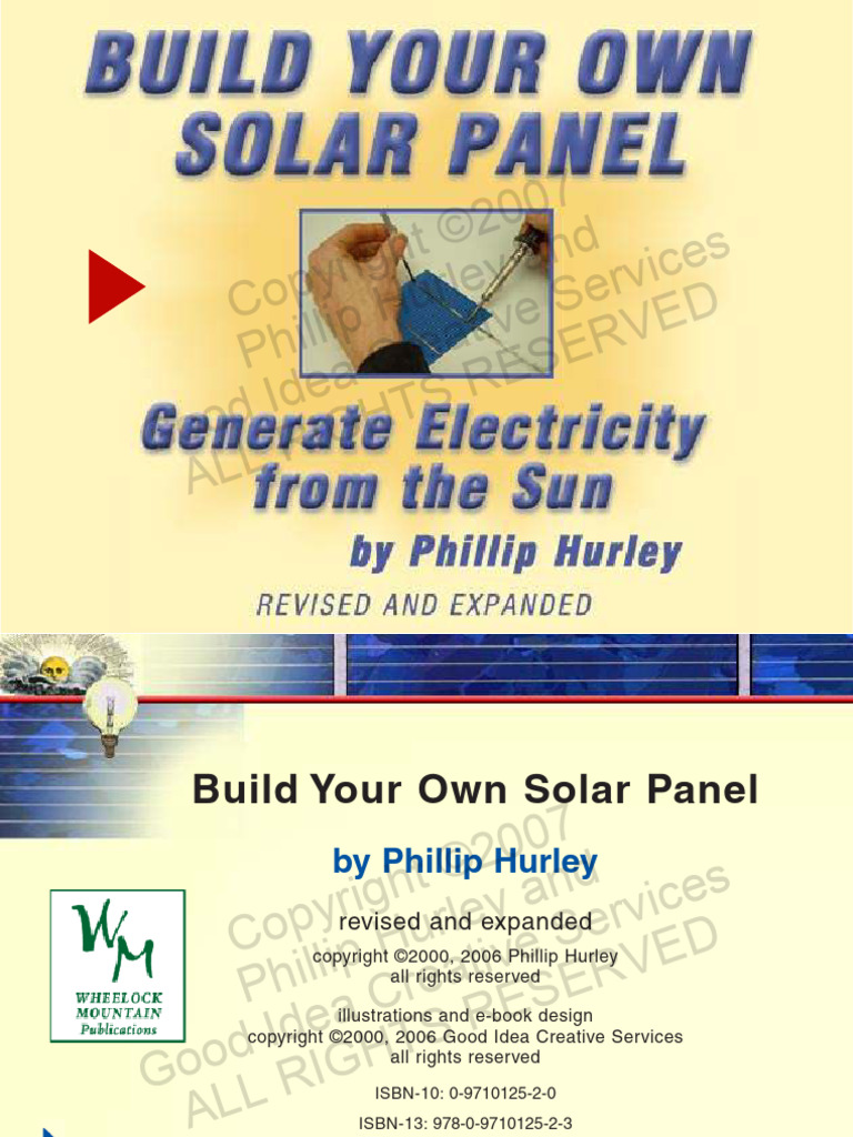 Ebin - Pub Build Your Own Solar Panel | PDF