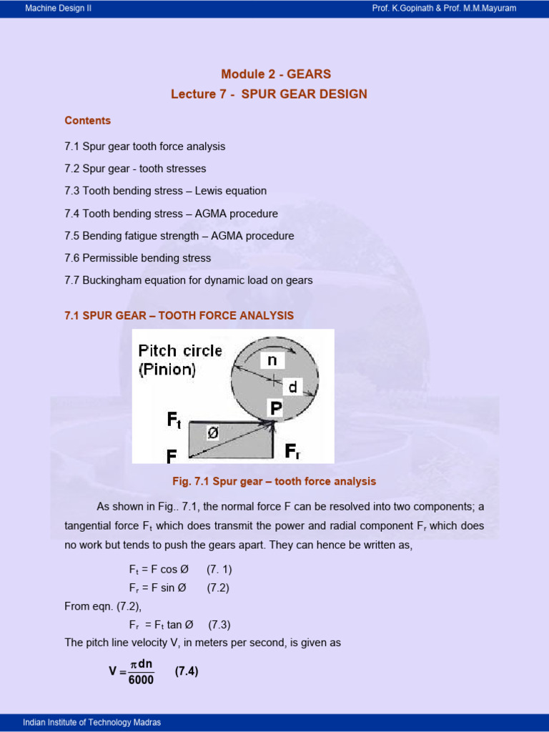 Gear Details | PDF
