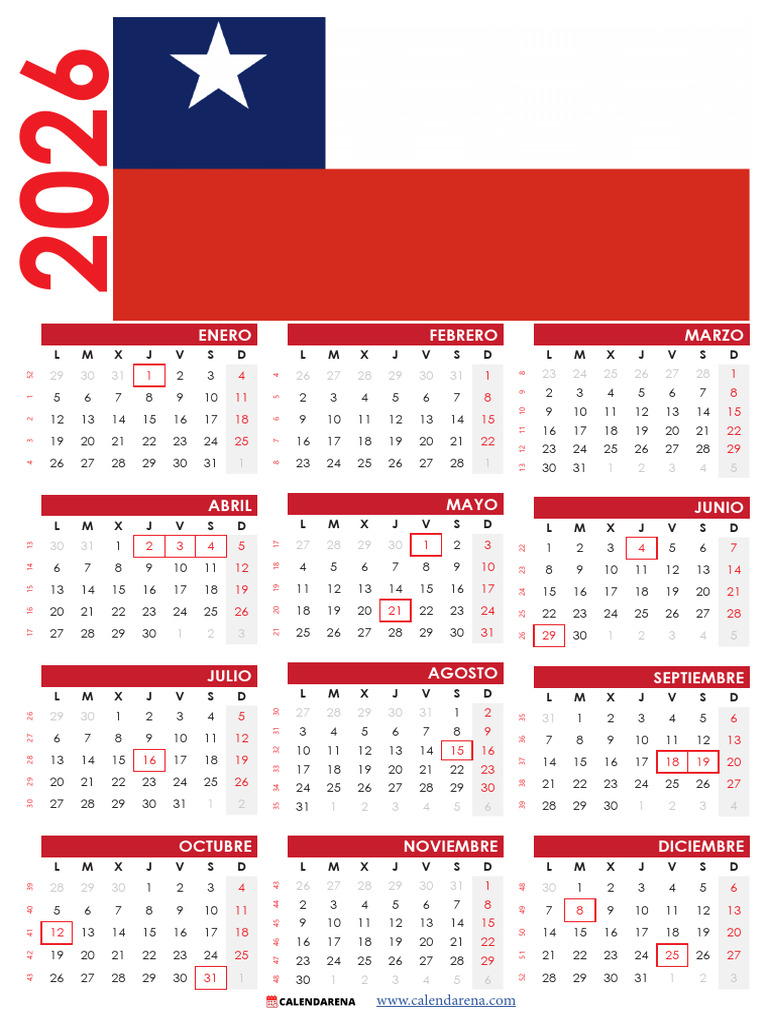 Calendario Chileno 2025