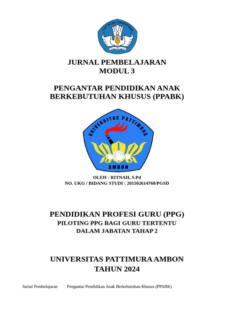 Jurnal Pembelajaran 3 | PDF