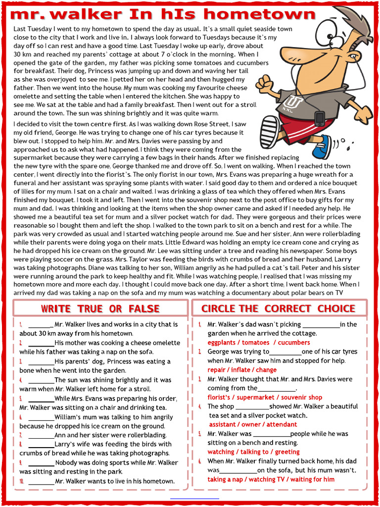 Reading Exercise Students | PDF
