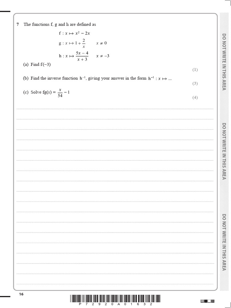 Functions 2023 Jun P2R 7 | PDF