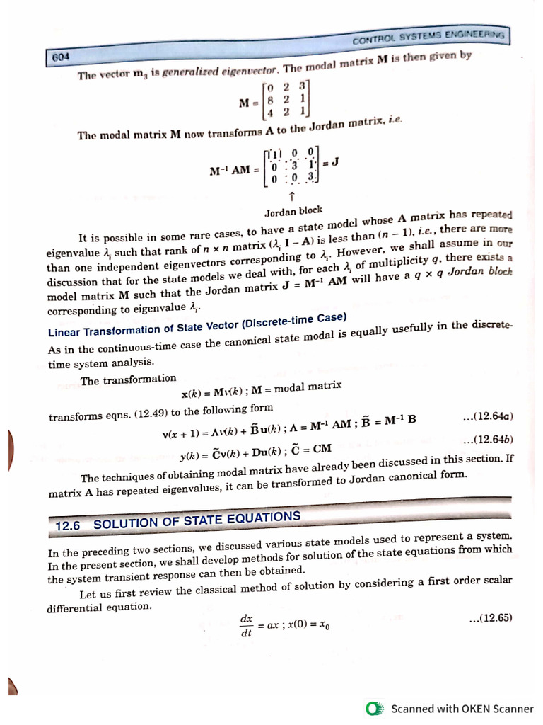 State Variable Analysis and Design | PDF