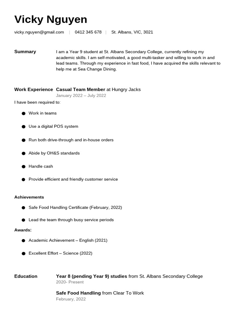3a. SAMPLE Resume | PDF