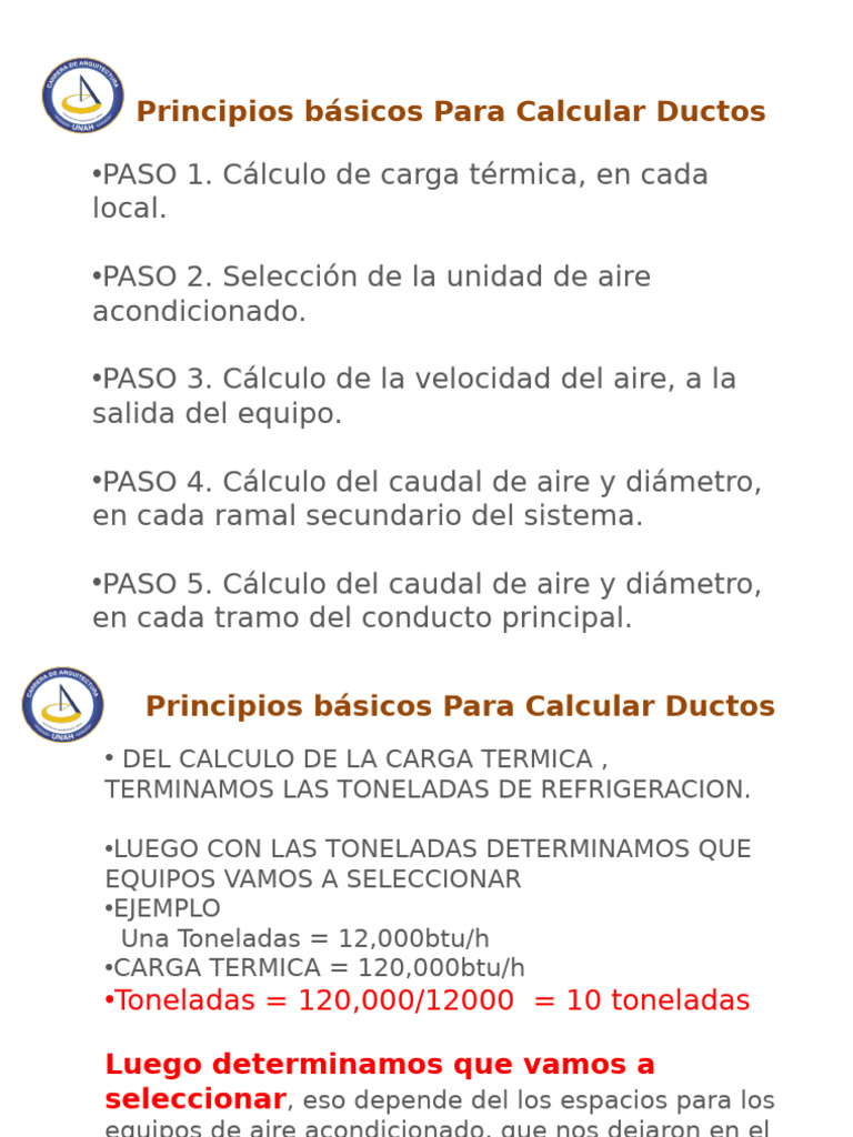 Principios Básicos De Seleccion De Ductos Pdf