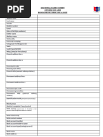 NCC Form | PDF