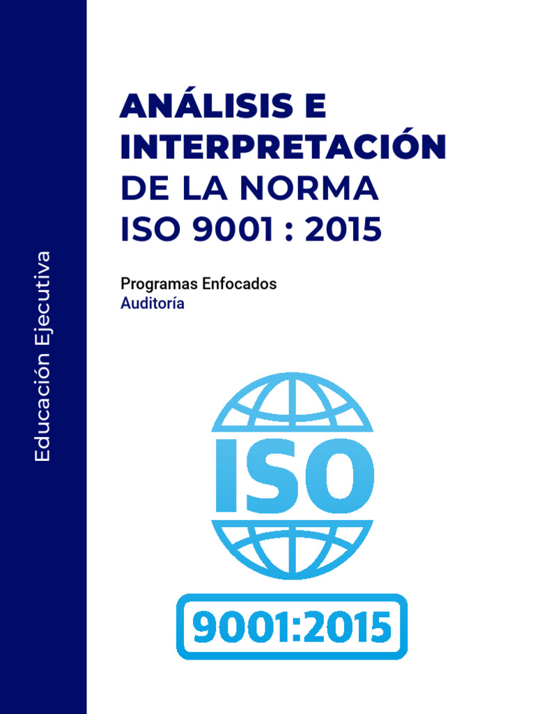 Análisis E Interpretación Norma ISO 9001 2015 | PDF