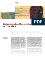 Understanding The Strategic Value Ofitinm&A: January 2011