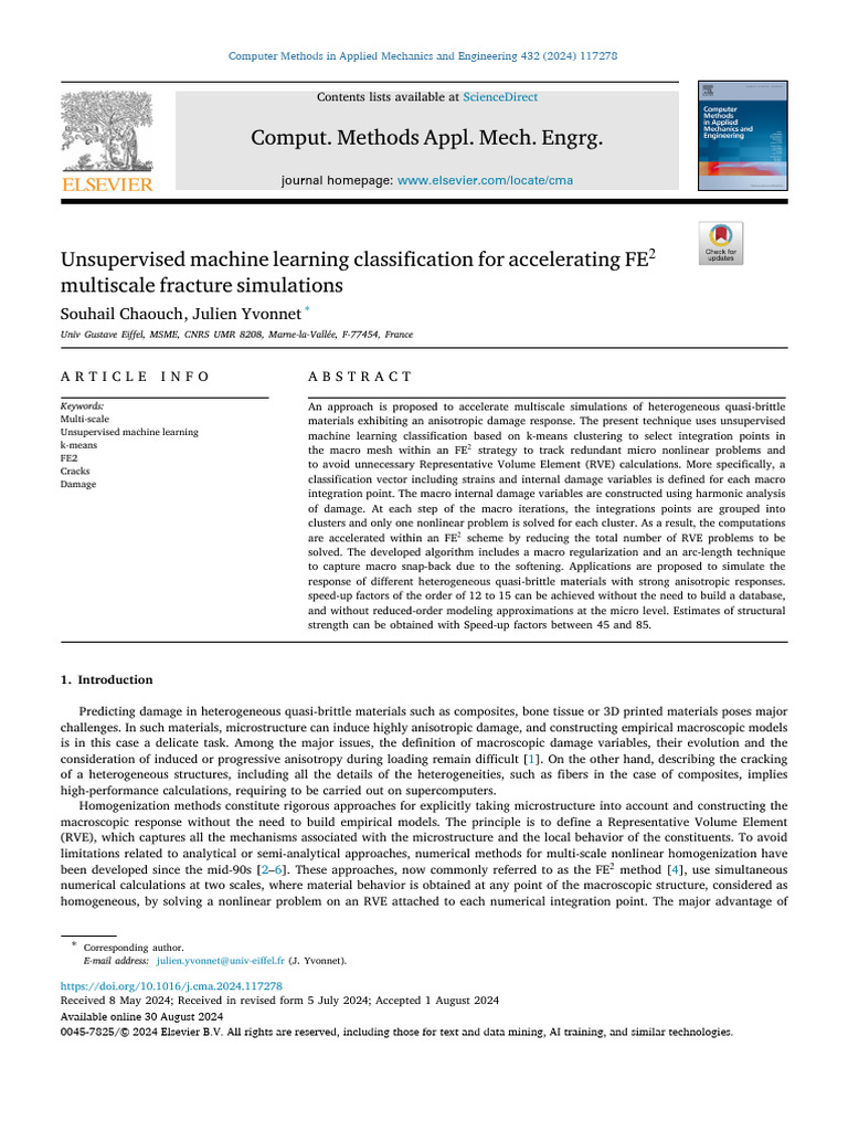 Unsupervised Machine Learning Classification For Accelerating | PDF