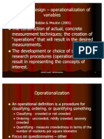 Research Design - Ope Rationalization