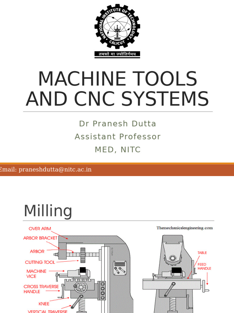 Lecture 6 Milling Machine | PDF