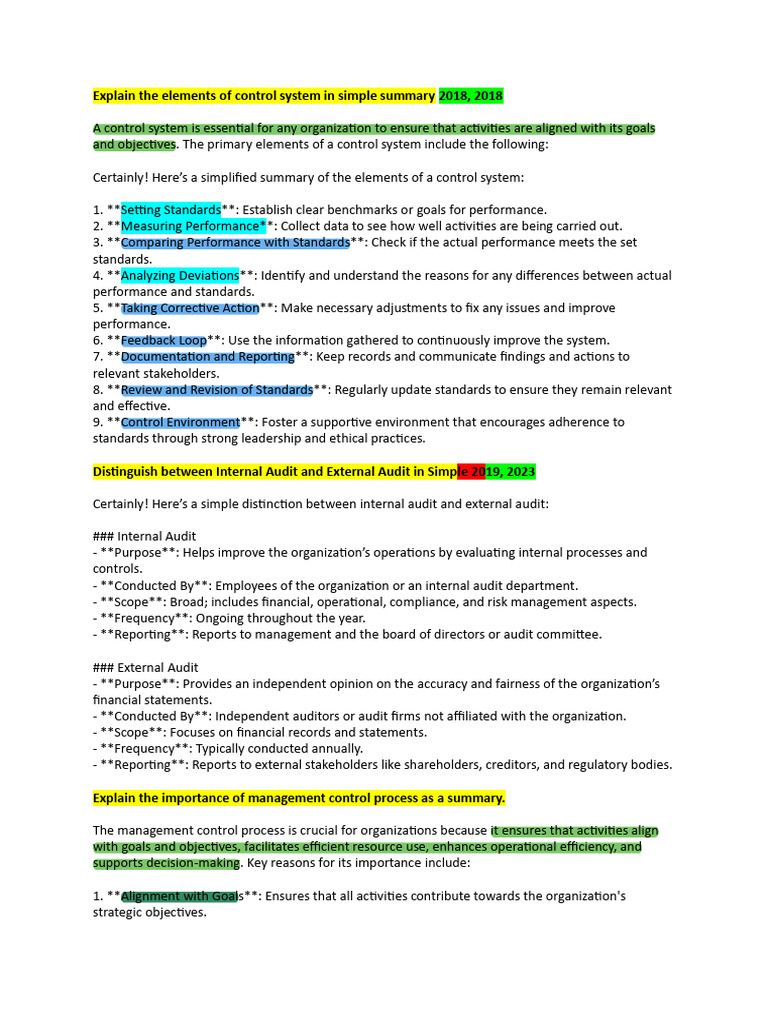 Management Control Systems | PDF