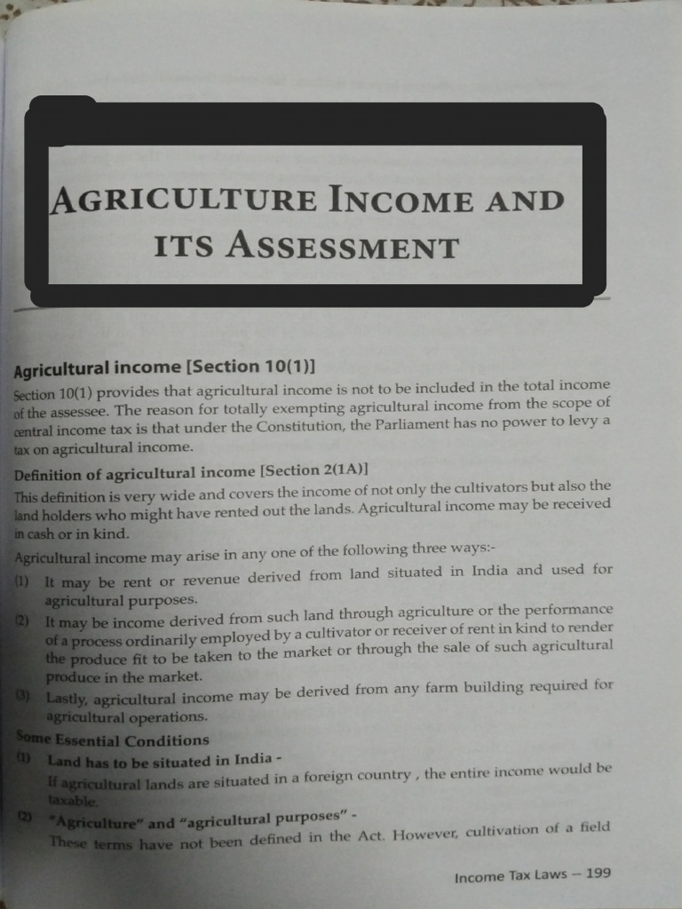 Agriculture Income - 240918 - 194247 | PDF | Taxes | Business