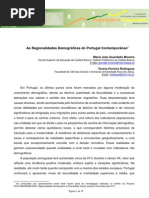 As Regional Ida Des Demograficas Do Portugal