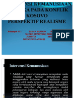 Intervensi Kemanusiaan Oleh Amerika Pada Konflik Kosovo