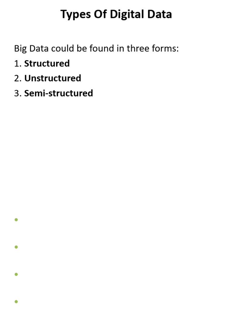 Lecture - 02 - Types of Digital Data and History | PDF