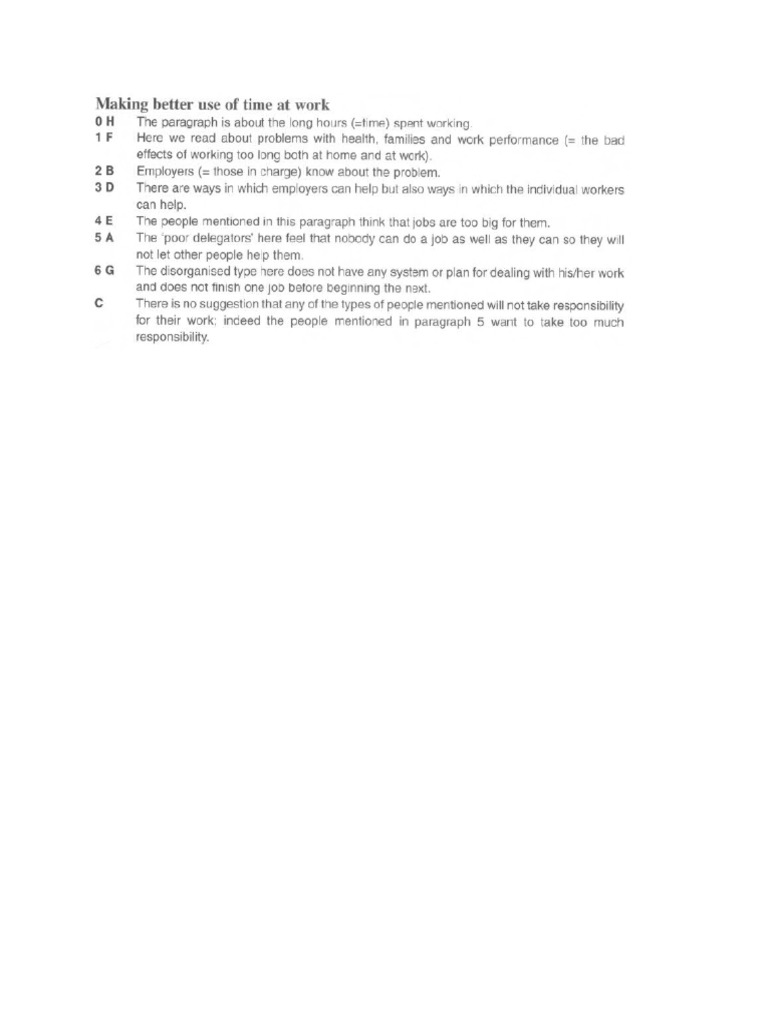 Making better use of time answer key pdf