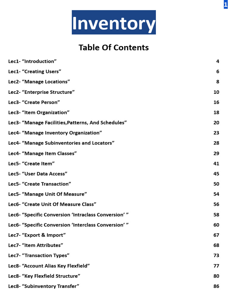 Inventory | PDF