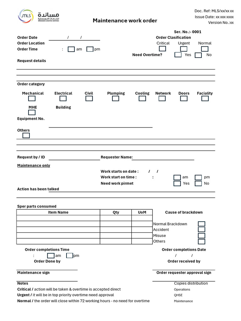 Work Order | PDF