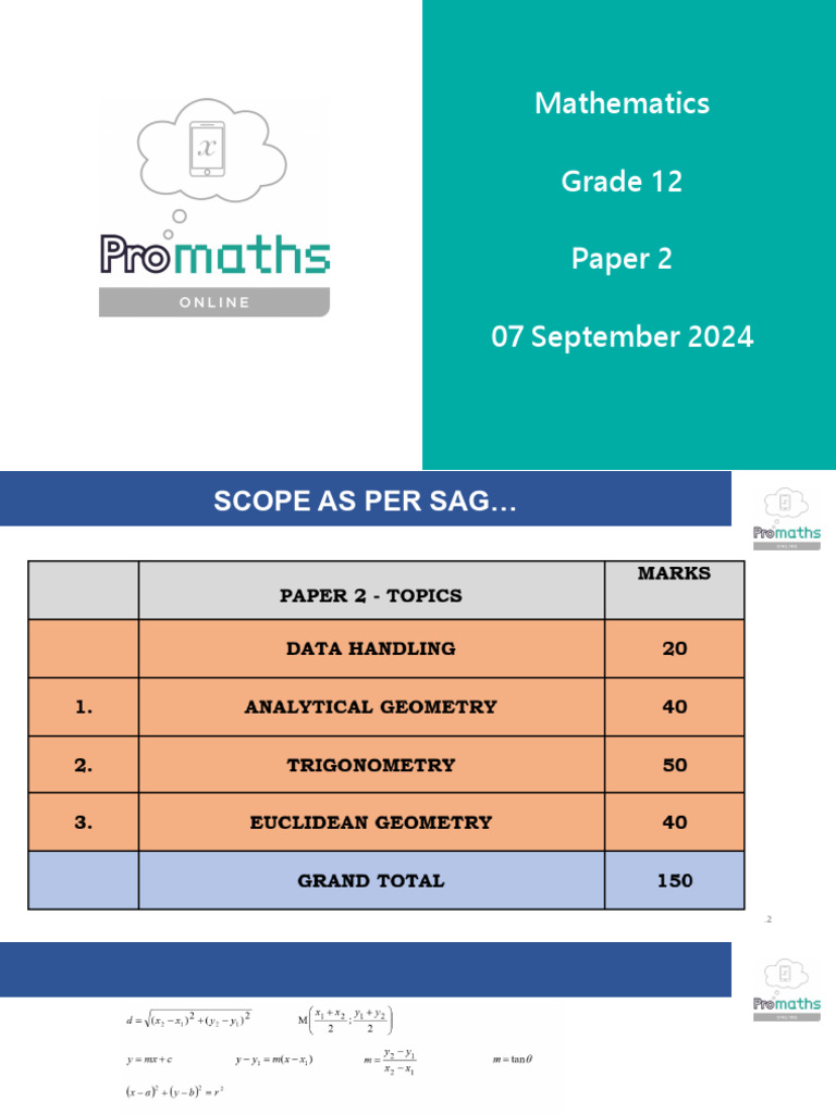 Grade 12 Paper 2 Mock Exam-07 September 2024 | PDF