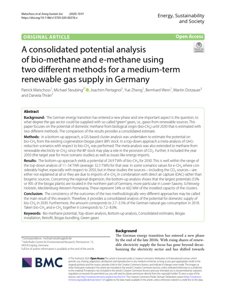 A Consolidated Potential Analysis | PDF