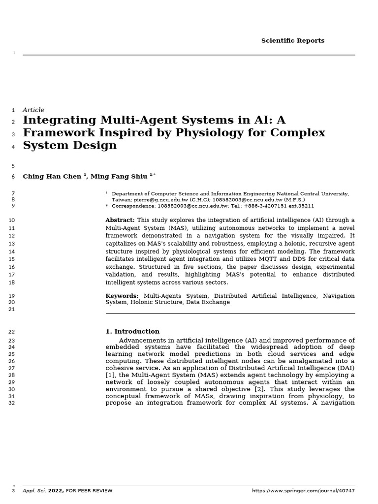A Framework Inspired by Physiology For Complex System Design | PDF ...