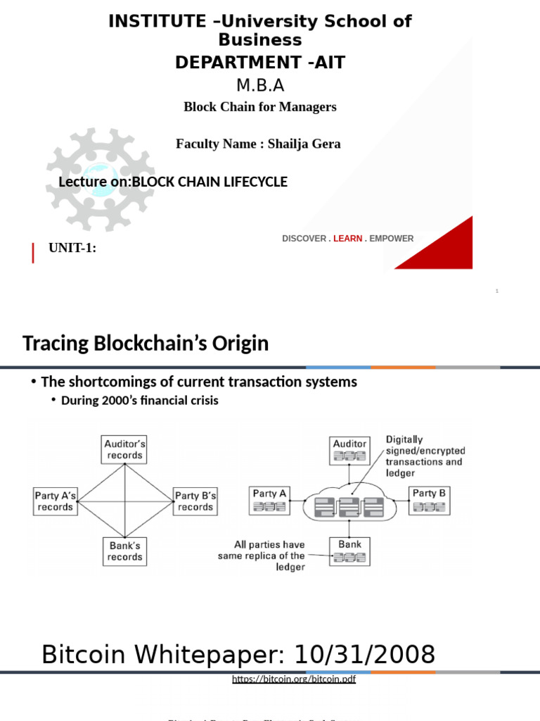 Block Chain Complete Life Cycle | PDF
