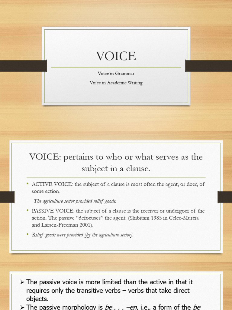 Voice | PDF