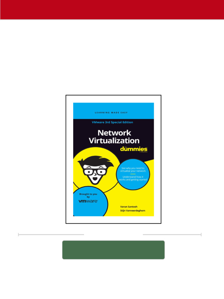 Network Virtualization For Dummies®, VMware 3rd Special Edition Varun