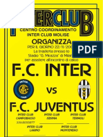 Locandina Inter Juventus 2008 Colore