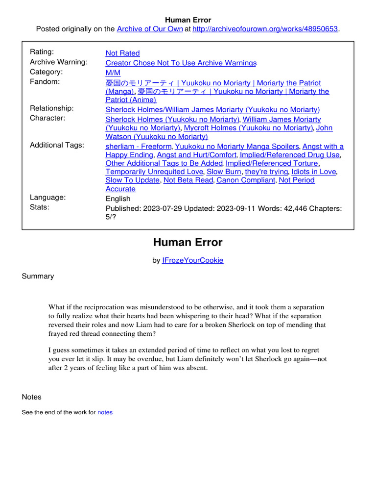 Human Error | PDF