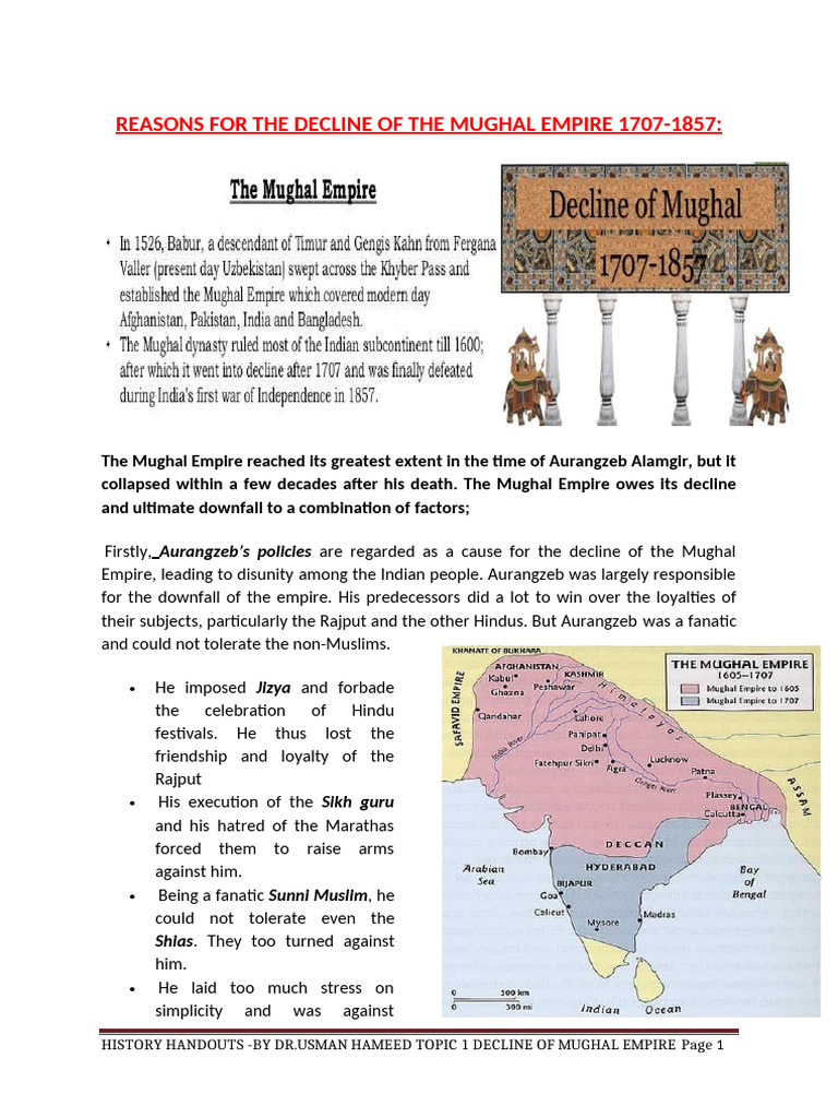 Decline of The Mughal Empire | PDF
