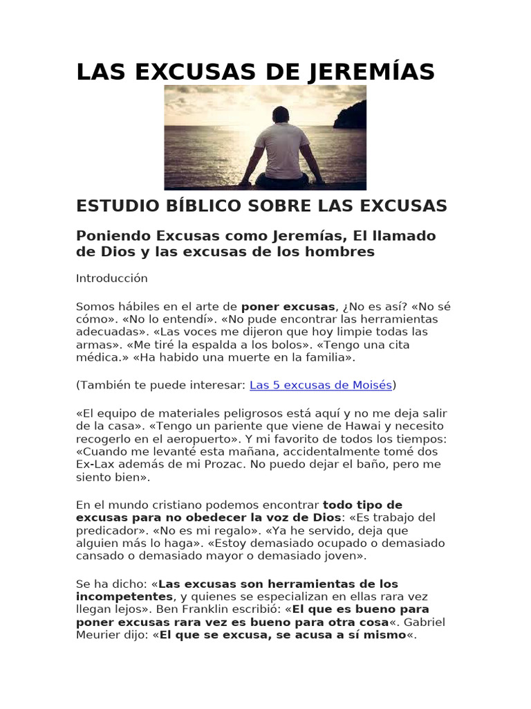 Predica Excusas | PDF
