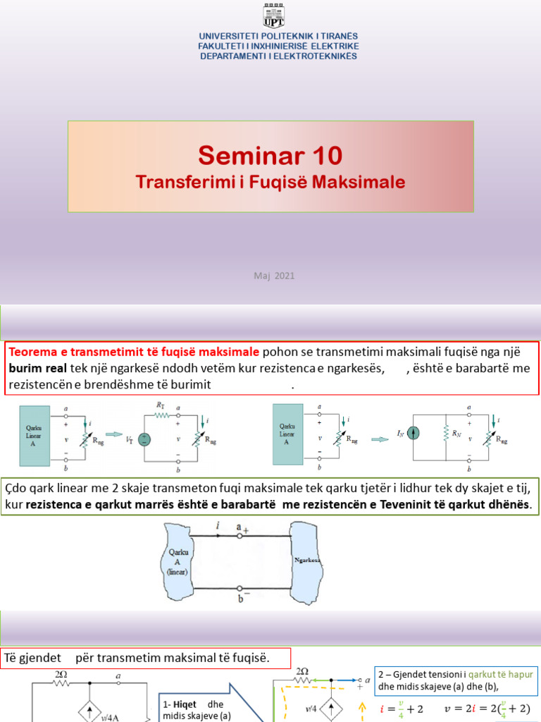 Seminari10 Fuqia Maksimale | PDF