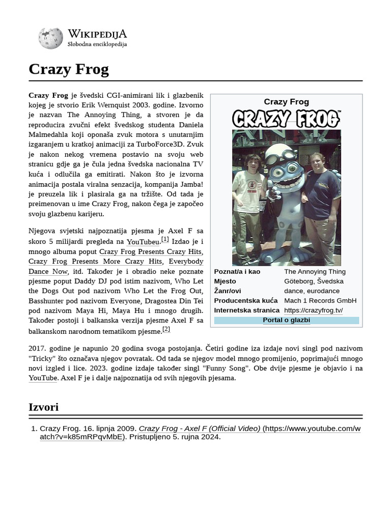 Crazy_Frog | PDF