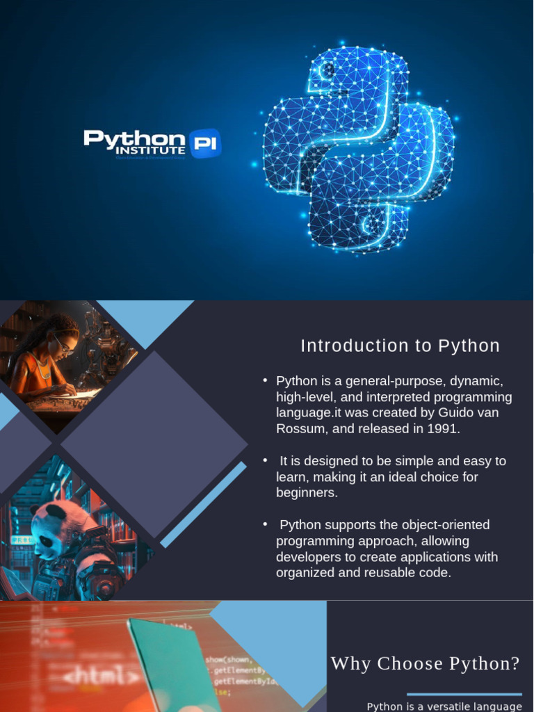Introduction to Python Programming | PDF | Python (Programming Language ...
