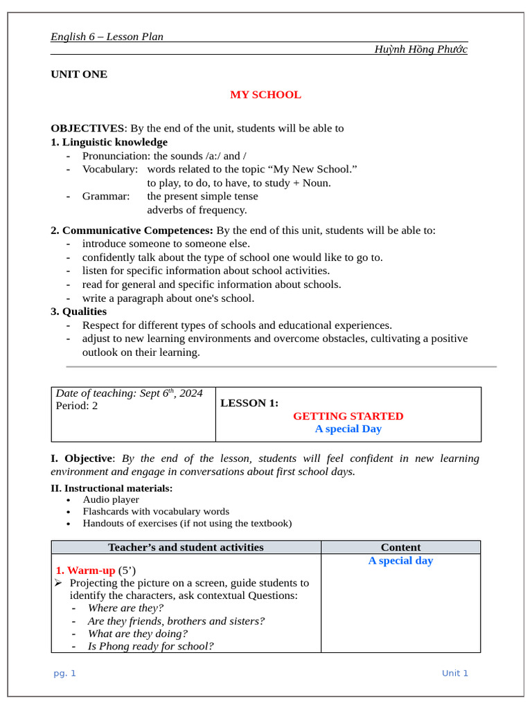 Unit 1 - Av 7 C | PDF