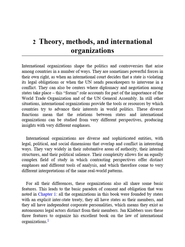 1.3. IO - Theory, Methods, and International Organisation | PDF