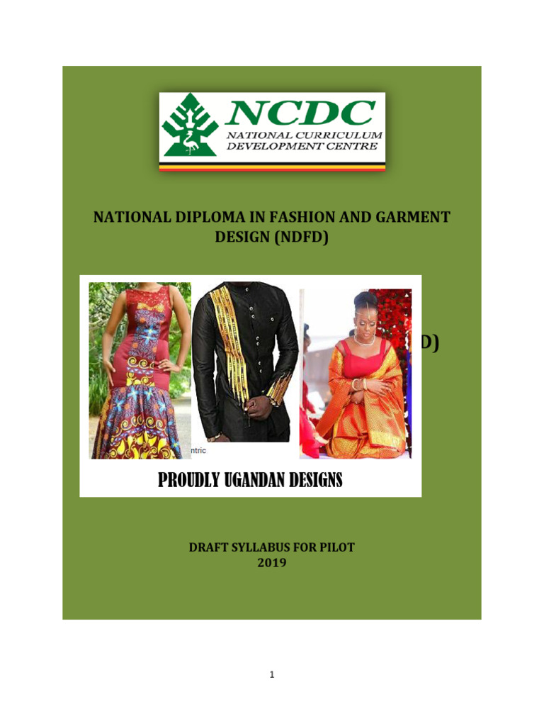 National Diploma in fashion and Garment design Draft edited PDF