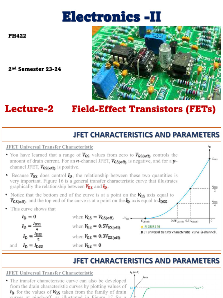Electronic II Lecture 2 (2024) | PDF