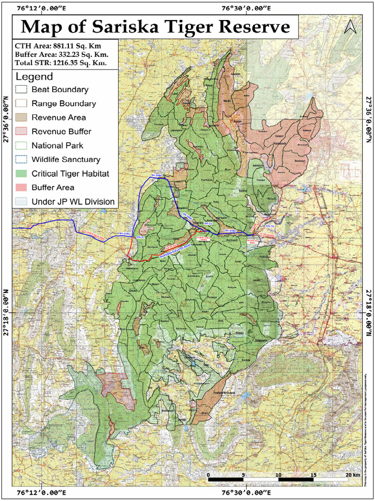 STR-SARISKA_FOREST MAP | PDF