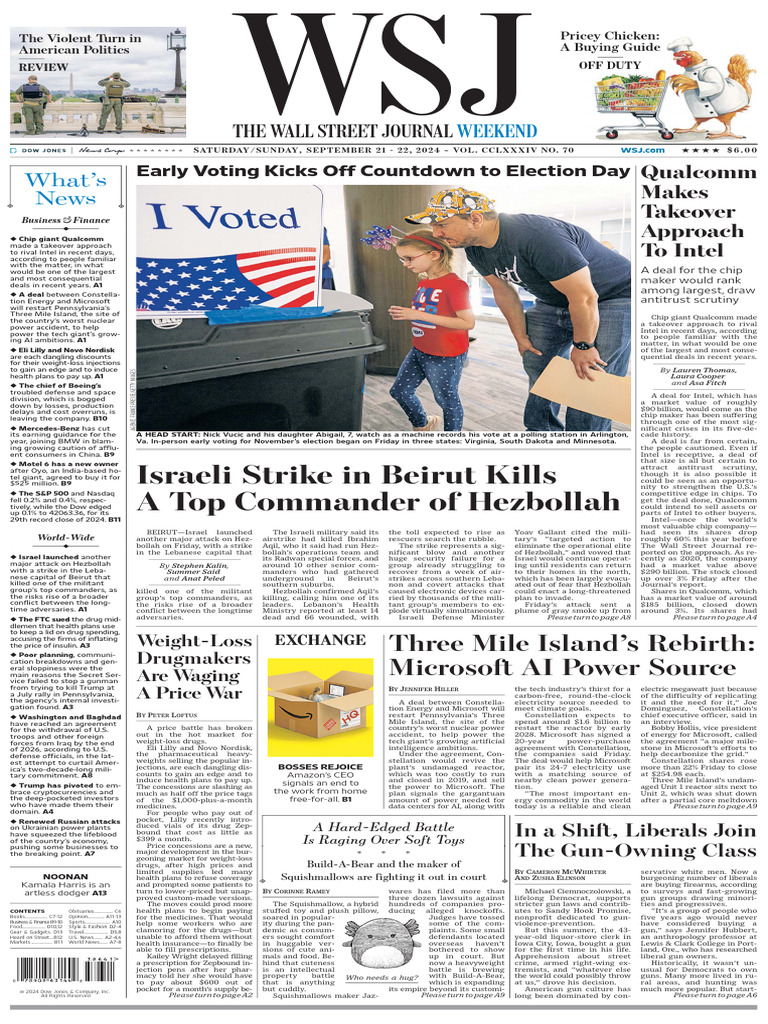The Wall Street Journal - September 21, 2024 | PDF