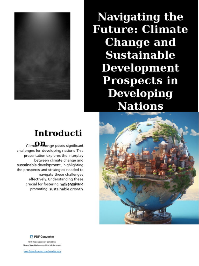 Slidesgo Navigating The Future Climate Change and Sustainable ...