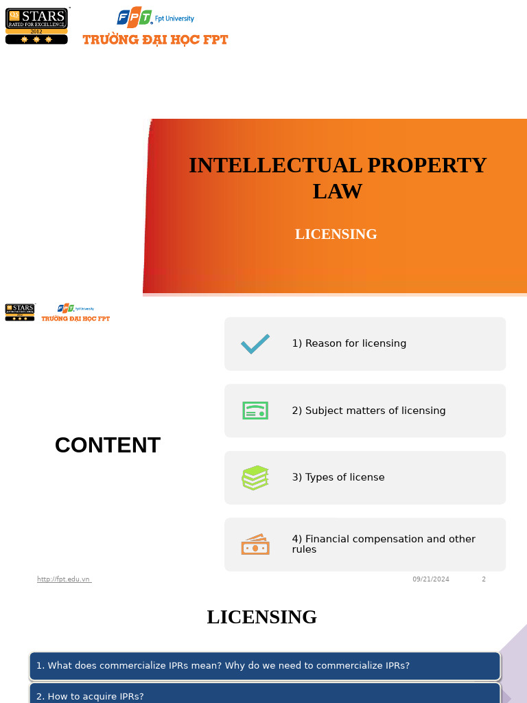 Unit5 - Licensing - Final 1 Copy 2 | PDF