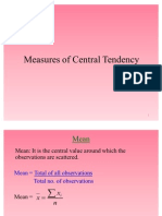 Measure of Central Tendency Session 1