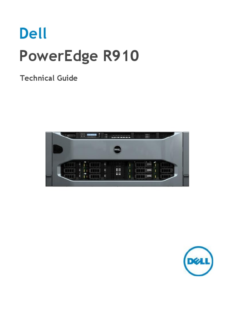 Poweredge r910 Technical Guide | PDF | Central Processing Unit | Bios